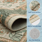 GarveeHome 10x13 Large Living Room Rug Sage Green Washable Area Rug Soft | Non - Image 4