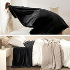Bedsure GentleSoft Fleece Halloween Blankets King Size Black - Image 5