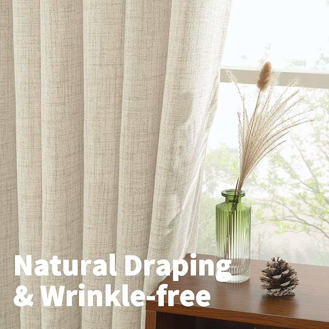 YoungsTex Linen Curtains 63 Inch Length - Image 5