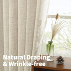 Extra Long Linen Curtains 102 Inch Length - Image 4