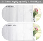 RYB HOME White Sheer Curtains for Living Room Patio Glass Door, W52 x L95 | - Image 2