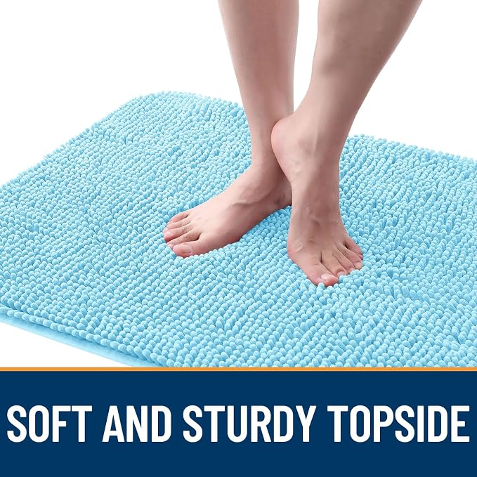 OLANLY Dog Door Mat for Muddy Paws 30x17, Super Absorbent Chenille Mud Mat | - Image 4