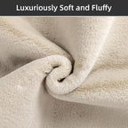 SHACOS Ultra Soft Faux Rabbit Fur Area Rug 5'x7', Non Slip Washable Padded - Image 3