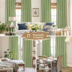 Sage Green Linen Curtains 72 inches Long - Image 6