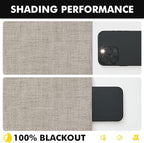 MIULEE 100% Blackout Linen Curtains 42 x 90 Inch Pebble Taupe 2 Panels | - Image 7