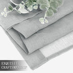 Tollpiz Short Sheer Curtains Linen Textured Bedroom Curtain Sheers Light - Image 7