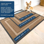 OLANLY Front Door Mat Outside 29.5x17, All-Season Heavy-Duty Rubber Doormat | - Image 3