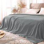BEDELITE Fleece Blanket Soft Plush King Size Bed Blanket Grey 108"x90" | Ultra by BEDELITE