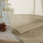 Chyhomenyc Taupe Sheer Curtains 96 Inches Long 2 Panels, Light Filtering Taupe - Image 7
