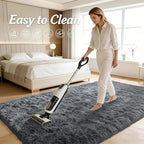 OLANLY 4x4 Machine Washable Accent Rug, Soft Fluffy Shaggy Area Rug - Image 6
