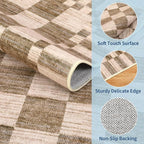 GarveeHome 2.5x8 Checkered Kitchen Runner Rug - Image 5