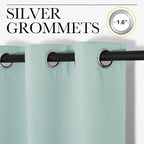 NICETOWN Aqua Blue Blackout Curtains - Image 3