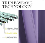 NICETOWN Lilac Purple Blackout Curtains 108" Long, 2 Pieces - Image 4