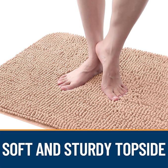 OLANLY Dog Door Mat for Muddy Paws 35x24, Super Absorbent Chenille Mud Mat | - Image 4