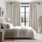 92 Inch Long Curtains Blackout 2 Panels, Custom Made Modern Neutral Soundproof - Image 7