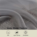 Grey Kitchen Curtains 30 Inch Length Tier 2 PCS, Solid Soft Half Curtains - Image 3