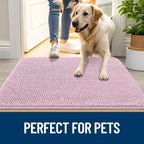 OLANLY Dog Door Mat for Muddy Paws 70x24, Super Absorbent Chenille Mud Mat | - Image 6