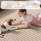 Entryway Runner Rug Indoor Door Mat Non Slip Washable Brown 2x4 ft | Boho Soft - Image 4