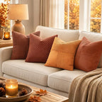 MIULEE Fall Burnt Decorative Throw Pillow Covers - Image 5