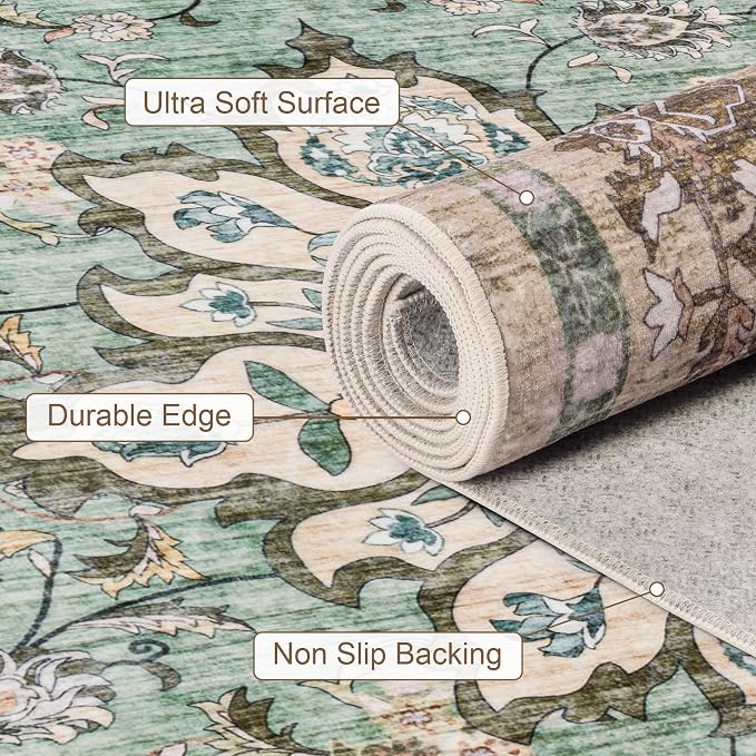 10x14 Area Rugs Living Room: Washable Rug - Image 7