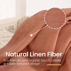BGment Terracotta Linen Curtains 30 Inch Length - Image 3