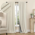 Pitalk Short Black Out Curtains 58 Inch Long by Pitalk