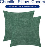 CaliTime Decorative Couch Throw Pillow Covers 26 X 26 Inches Dark Green | Pack - Image 6