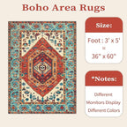 SERISSA 3x5 Washable Non Slip Boho Area Rug - Image 6