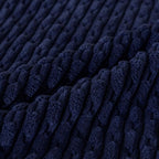 Set of 4 Navy Blue Decorative Throw Pillow Covers 12x20 Inch Corduroy Pillow - Image 4