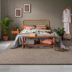 6x9 Area Rugs for Living Room Non Slip Dorm Bedroom Rug, Matte Brown | Modern - Image 8