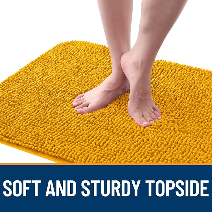 OLANLY Dog Door Mat for Muddy Paws 47x32, Super Absorbent Chenille Mud Mat | - Image 4