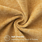 MIULEE Decorative Lumbar Throw Pillow Covers 12x20 Inch Gold 2 Pack | Mustard - Image 3