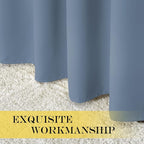 NICETOWN Room Divider Curtain 132 Inches Long, Wide Blackout Sliding Door - Image 5