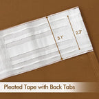 MIULEE Golden Brown Back Tab Blackout Curtains 52x90 Inch Long 2 Panels Set | - Image 4