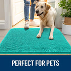 OLANLY Dog Door Mat for Muddy Paws 36x24, Super Absorbent Chenille Mud Mat | - Image 6
