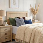 decorUhome Fall Faux Fur Throw Pillow Covers 26x26 Set of 2 Grey | Decorative - Image 8