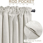 Linen Textured Total Blackout Curtains - Image 5
