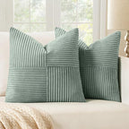 MIULEE Greyish Green Decorative Throw Pillow Covers by MIULEE