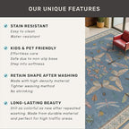 Vintage Blue Insect Hallway Runner Rug 3x8 Long, Non Slip Washable Carpet - Image 6