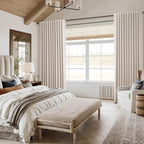 Oatmeal 100% Blackout Curtains 84 Inch Length 2 Panels Set - Image 8