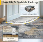 RELEANY Washable 9'x12' Abstract Area Rug - Image 6