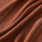 MIULEE Burnt Orange Fall Linen Curtains 52x45 Inch 2 Panels - Image 4