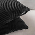Fancy Homi Set of 2 Black Boho Long Lumbar Body Decorative Throw Pillow Cover - Image 4