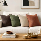 MIULEE Dark Brown Decorative Throw Pillow Covers - Image 4
