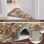 Yamaziot 6FT Round Large Area Rug, Non-Slip Washable Boho Living Room Rug | - Image 3