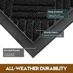 Front Door Mat, Heavy Duty Waterproof Doormat 73"x46", Stain Fade Resistant - Image 2