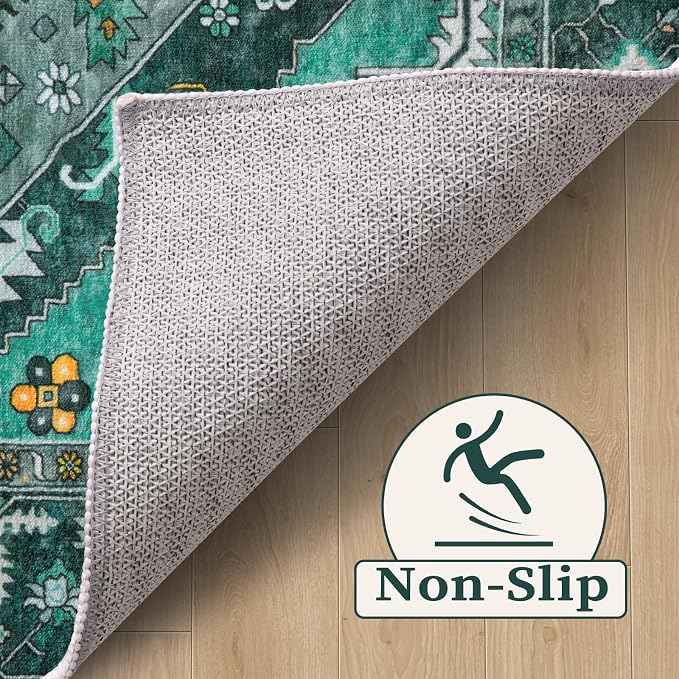 SERISSA 9x12 Washable Non Slip Boho Area Rug - Image 3