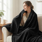 Exclusivo Mezcla Soft Waffle Fleece Bed Blanket King Size, Cozy Flannel - Image 2