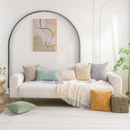 Set of 4 Grey Decorative Throw Pillow Covers 20x20 Inch Corduroy Pillow Covers - Image 2