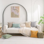 Set of 4 Taupe Decorative Throw Pillow Covers 24x24 Inch Corduroy Pillow Covers - Image 2